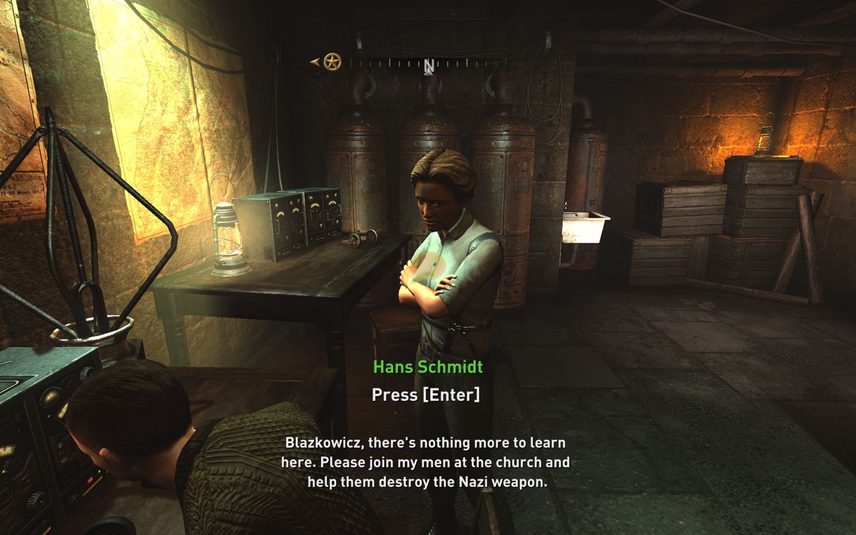 Wolfenstein (Windows) screenshot: Inside the Kreisau Circle safehouse you will be given new missions