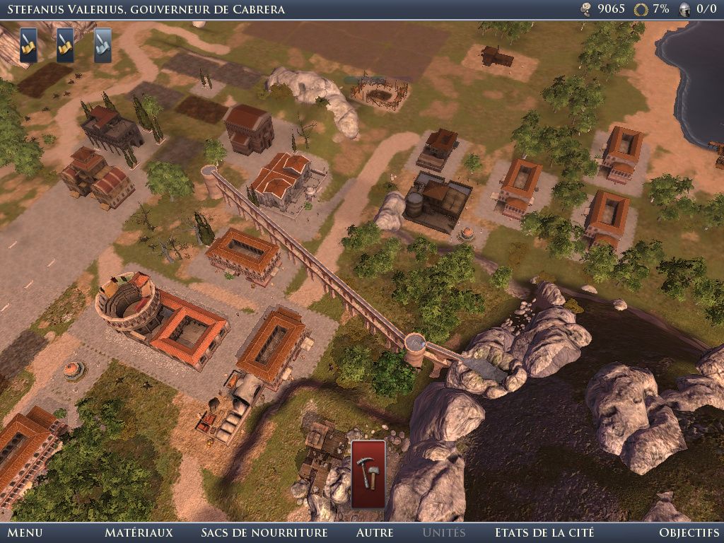 Grand Ages: Rome (Windows) screenshot: Grand Ages: Rome (Demo) - Sky view