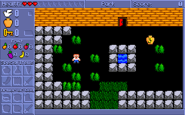 Spiritual Warfare (DOS) screenshot: Starting a new game