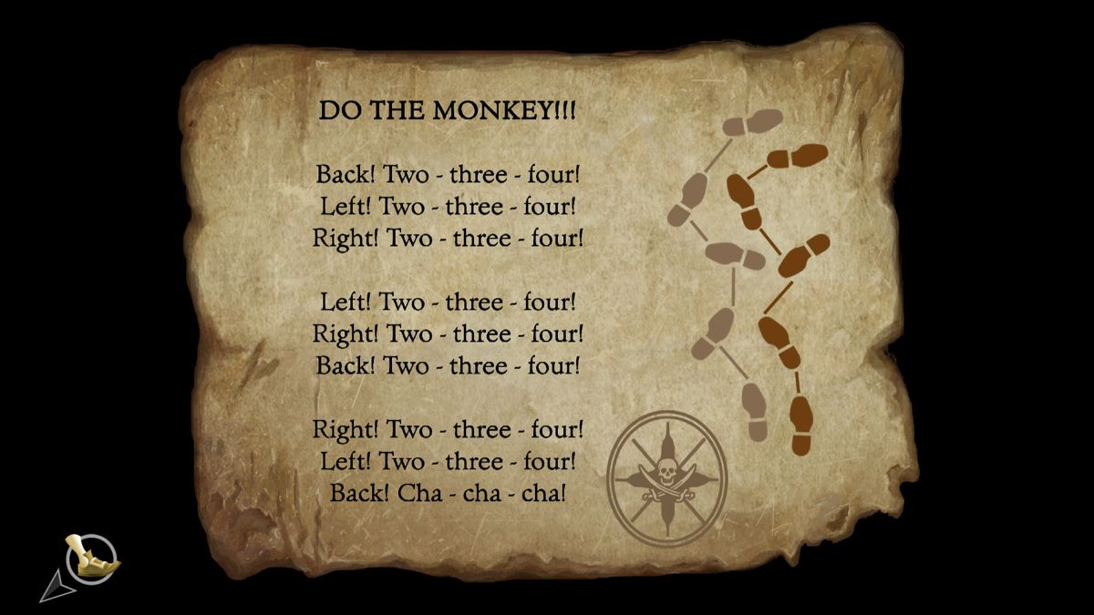 The Secret of Monkey Island: Special Edition (Windows) screenshot: Do the monkey dance.