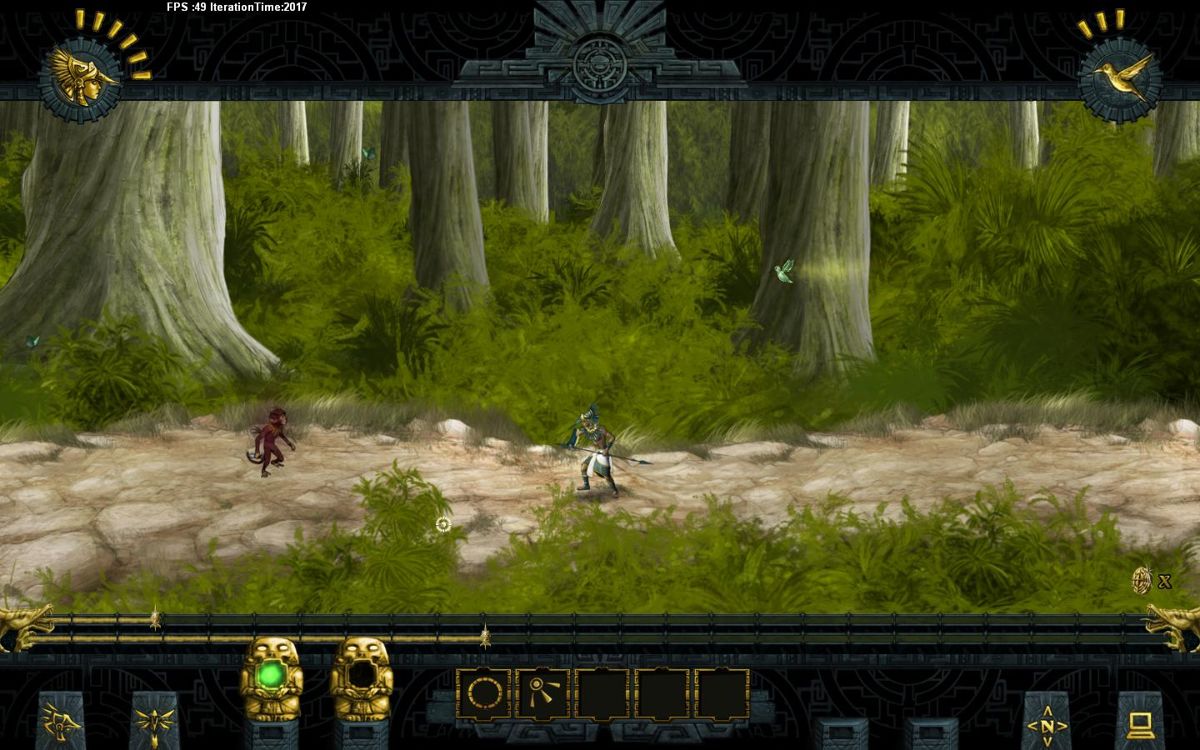 Aztaka (Windows) screenshot: Jungle near Tenochtitlan 1