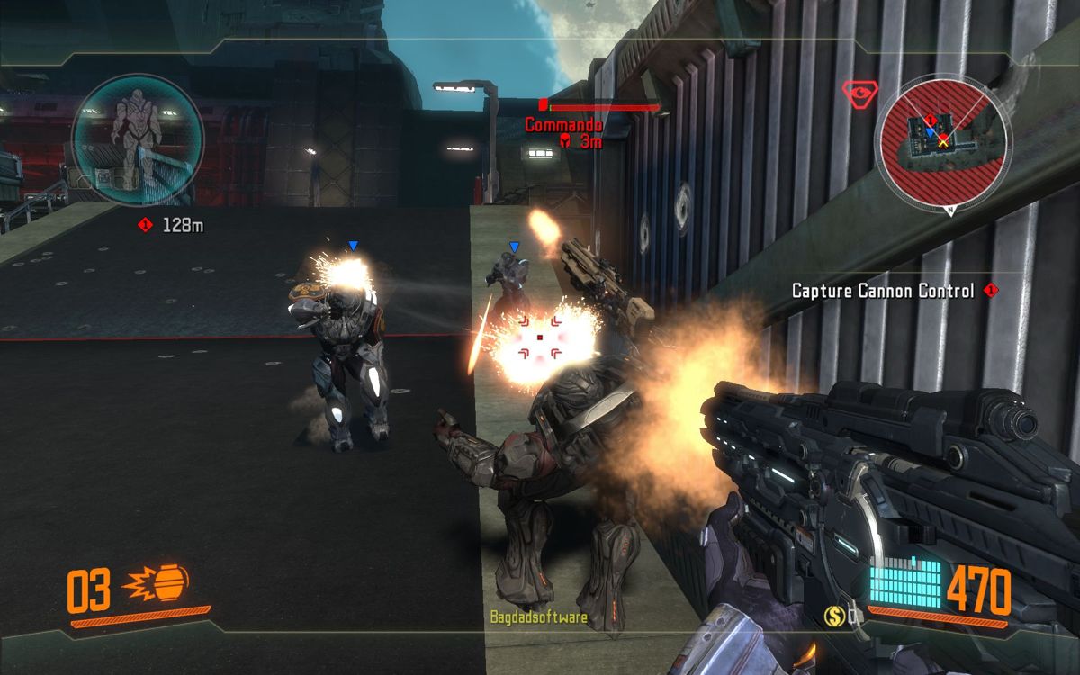 Section 8 (Windows) screenshot: A Commando can take quite a few hits - even from three people.