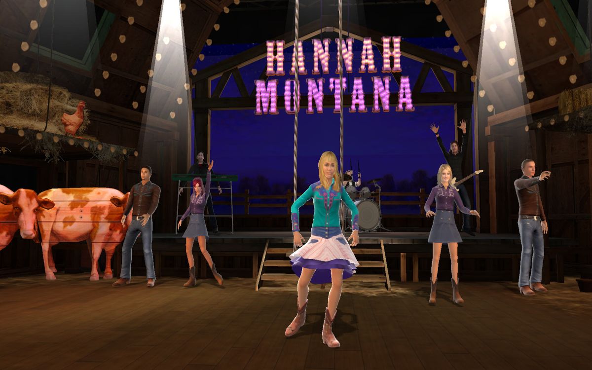 Hannah Montana: The Movie (Windows) screenshot: Country dancing.