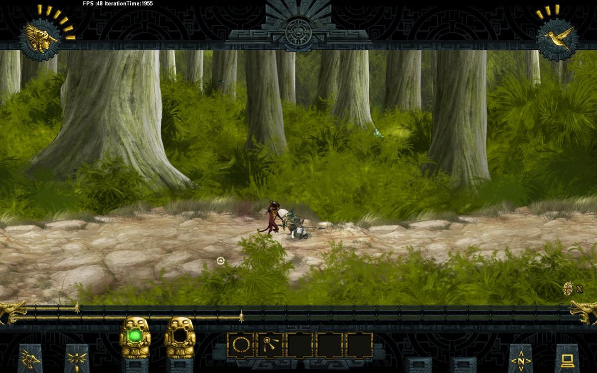 Aztaka (Windows) screenshot: Jungle near Tenochtitlan 2