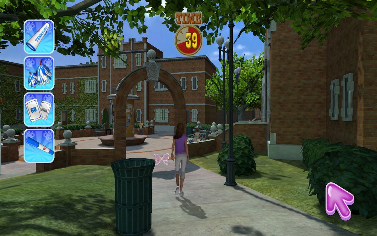 Hannah Montana: The Movie (Windows) screenshot: Item hunting at the university.