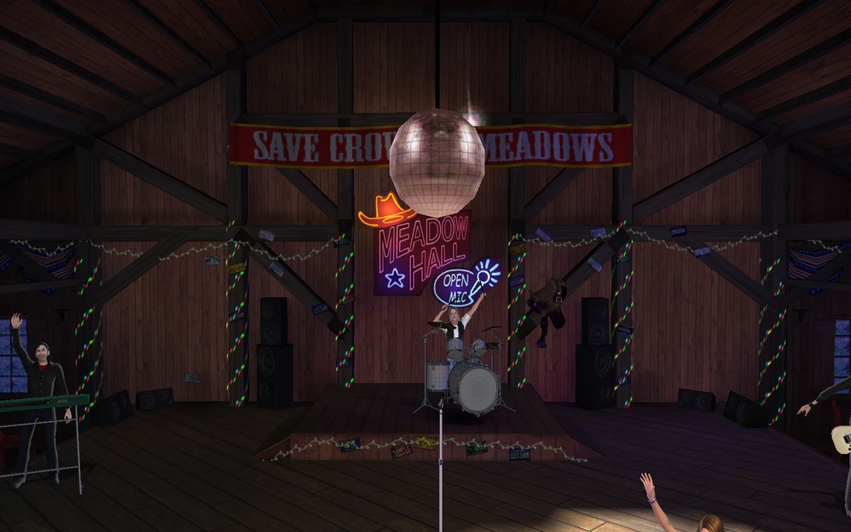 Hannah Montana: The Movie (Windows) screenshot: Concert in meadow hall.