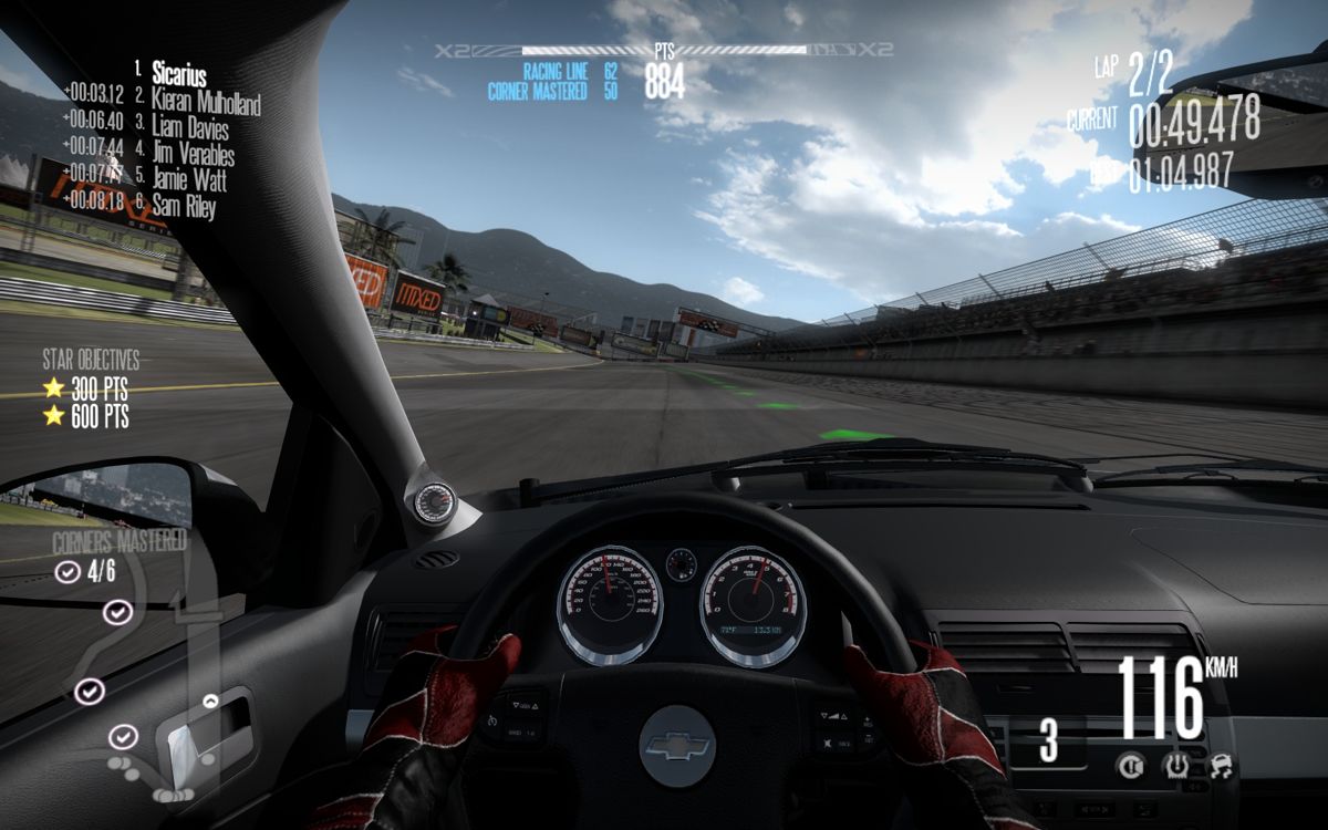 Need for Speed: Shift (Windows) screenshot: Drivin' around the Dakota race track.