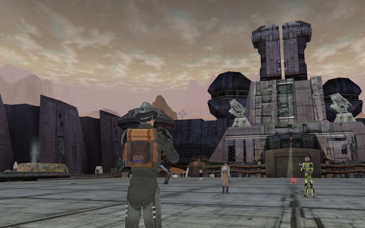 Star Wars: Galaxies - The Complete Online Adventures (Windows) screenshot: Attacking the droid factory (IG-88 heroic instance)
