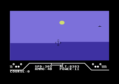 Hellcat Ace (Commodore 64) screenshot: Prepare for a dogfight