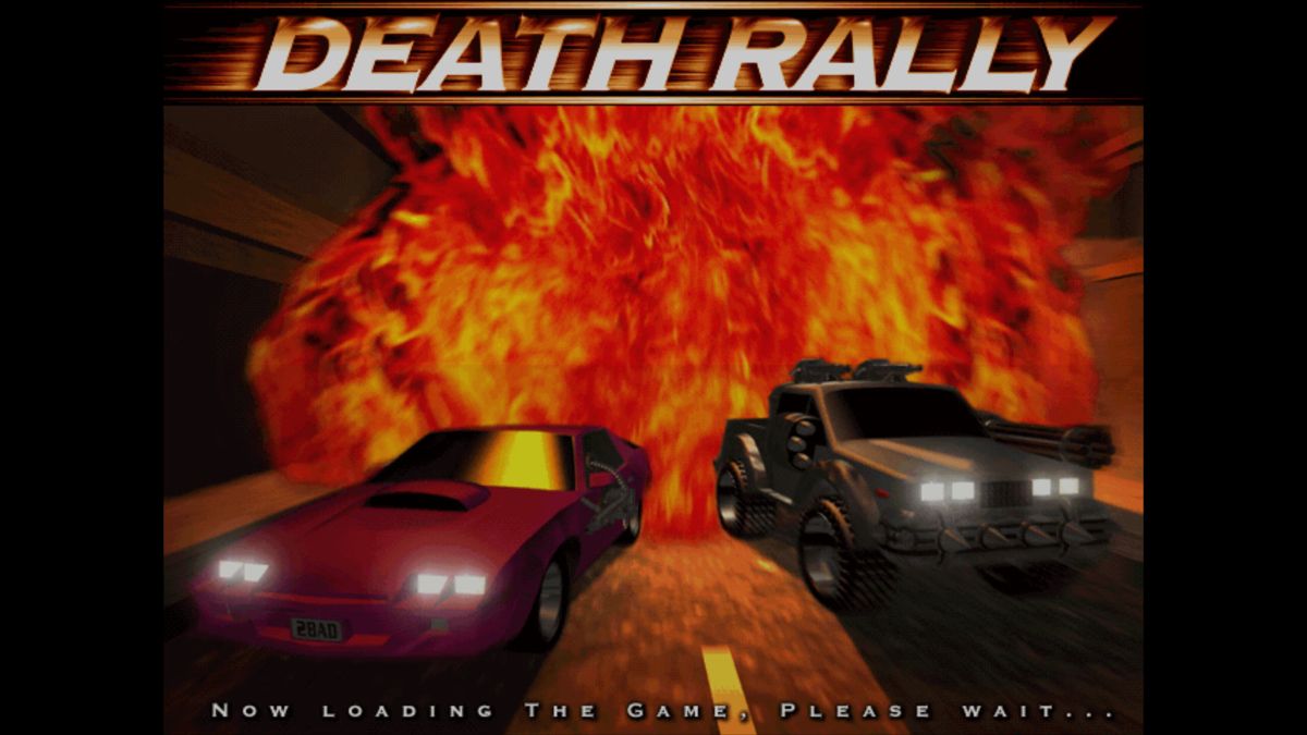 Death Rally (Windows) screenshot: Title screen