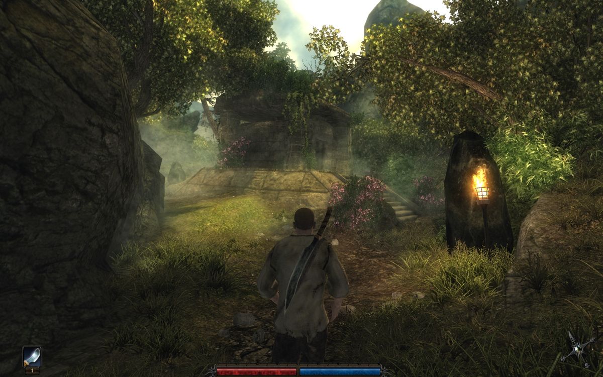 Risen (Windows) screenshot: One of the smaller temples that popped up out of nowhere.