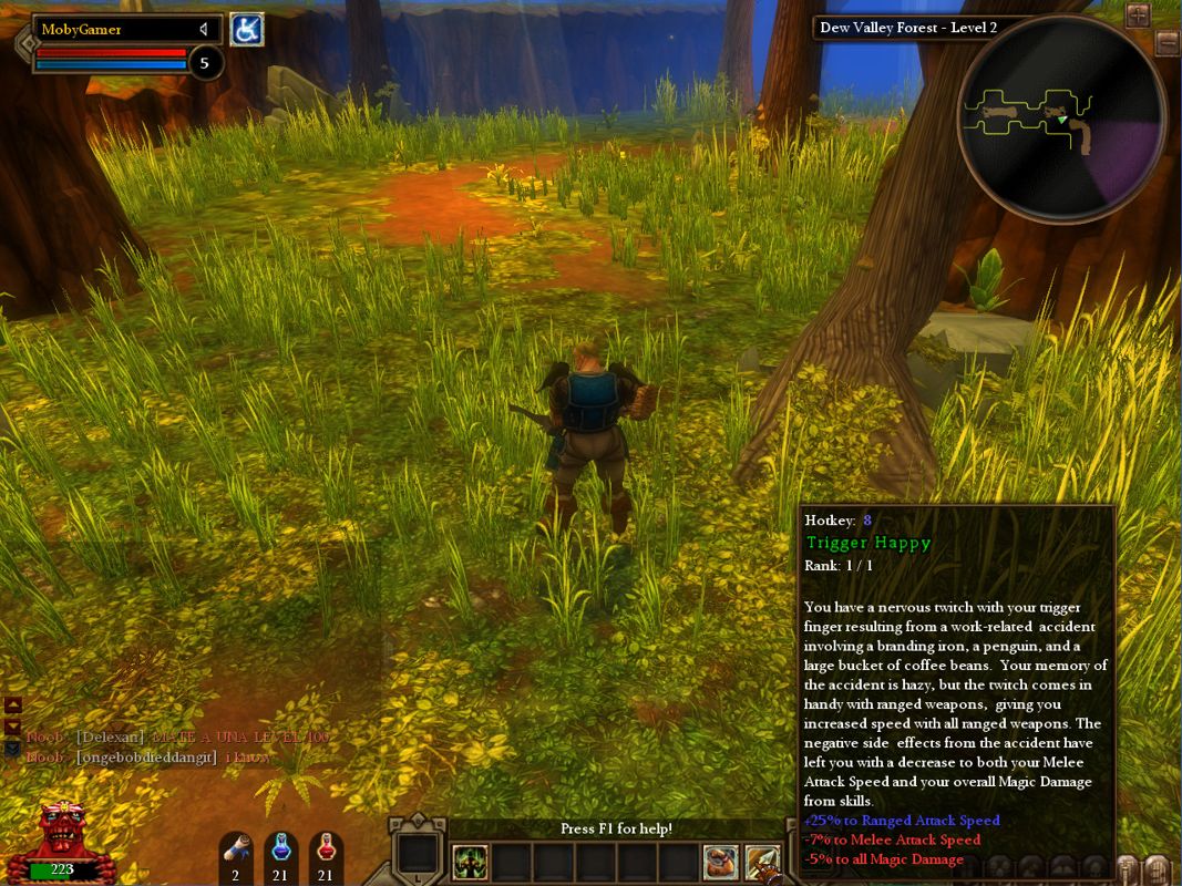 Dungeon Runners (Windows) screenshot: A passive skill.