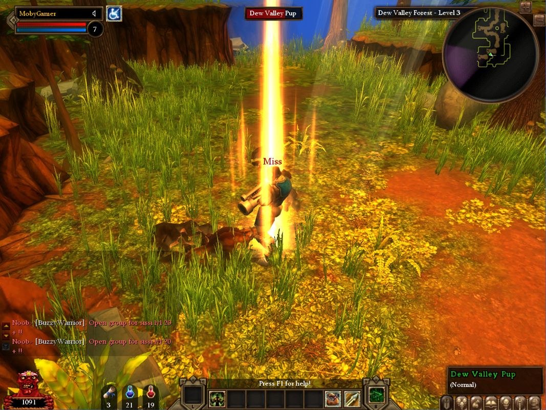 Dungeon Runners (Windows) screenshot: Level up!