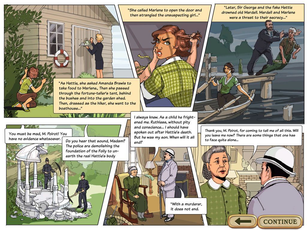 Agatha Christie: Dead Man's Folly (Windows) screenshot: One of in-game comics