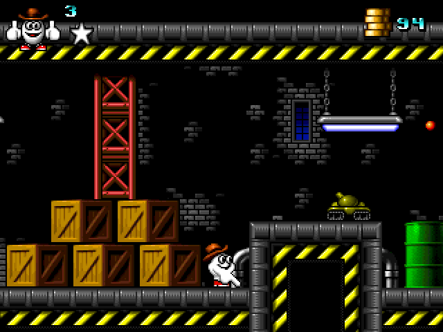 Giddy 3: The Retro Eggsperience (Windows) screenshot: Tank