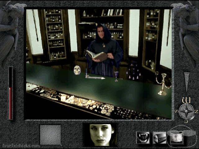 Gothos (Windows) screenshot: The occult shop.