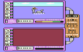 Spy vs. Spy: The Island Caper (Commodore 64) screenshot: "So long, suckers"