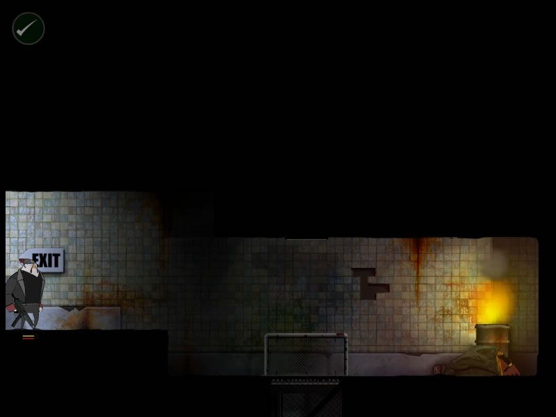 Rocketbirds: Revolution! (Browser) screenshot: Approaching the subway.