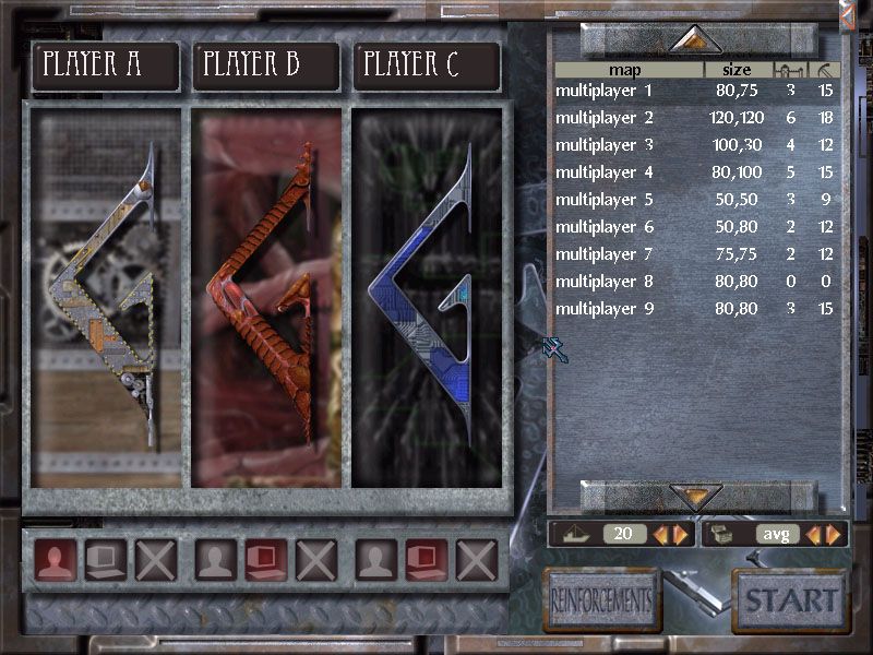 Golem (Windows) screenshot: Multiplayer setup