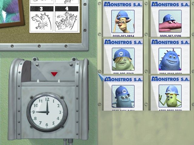 Disney•Pixar Monsters, Inc.: Scream Team Training (Windows) screenshot: Character selection screen