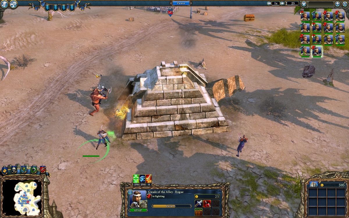 Majesty 2: The Fantasy Kingdom Sim (Windows) screenshot: This pyramid is the spawnpoint for Minotaurs.