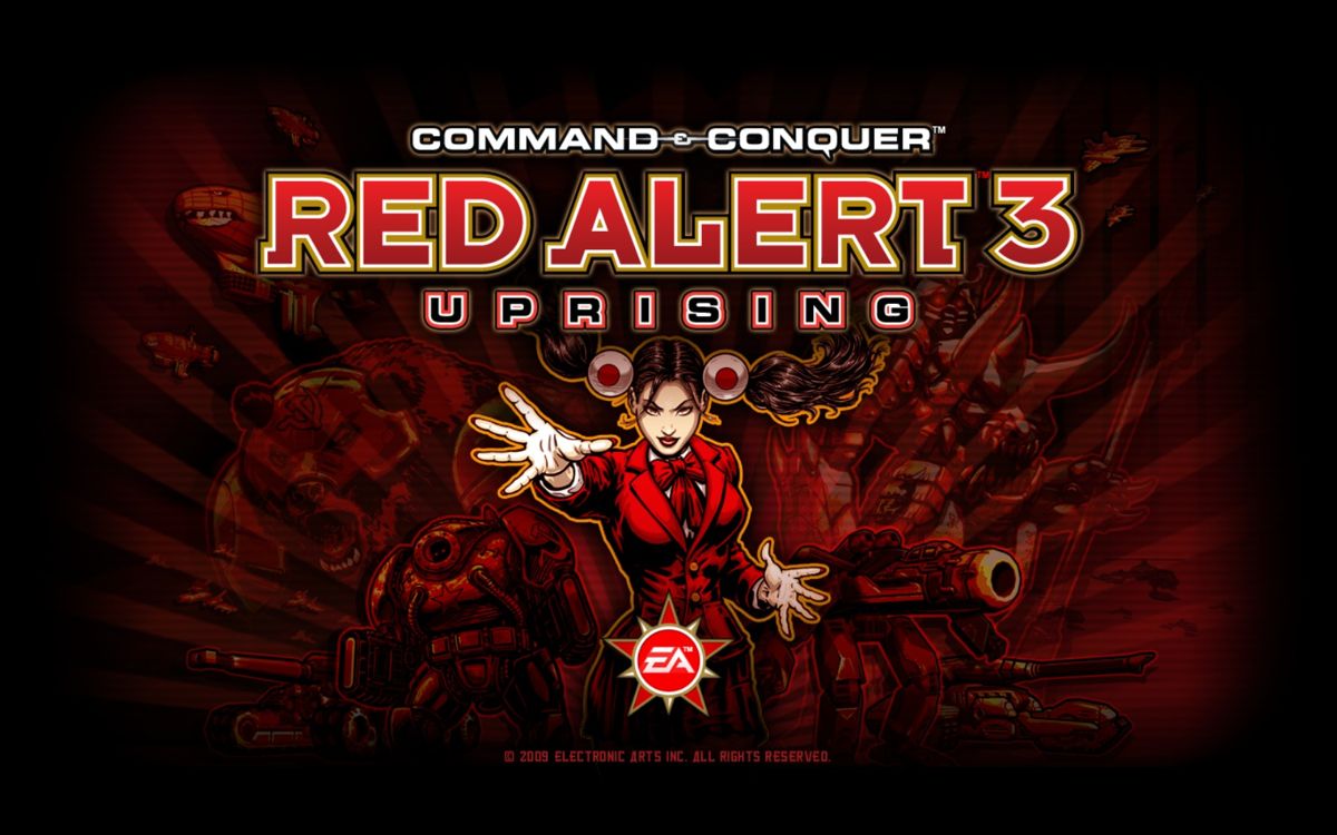 Command & Conquer: Red Alert 3 - Uprising (Windows) screenshot: Title screen.