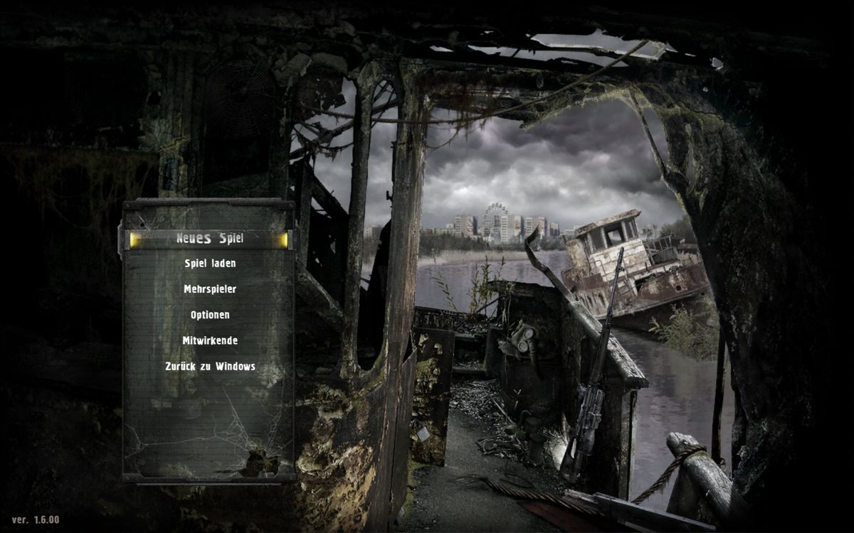 S.T.A.L.K.E.R.: Call of Pripyat (Windows) screenshot: Main Menu