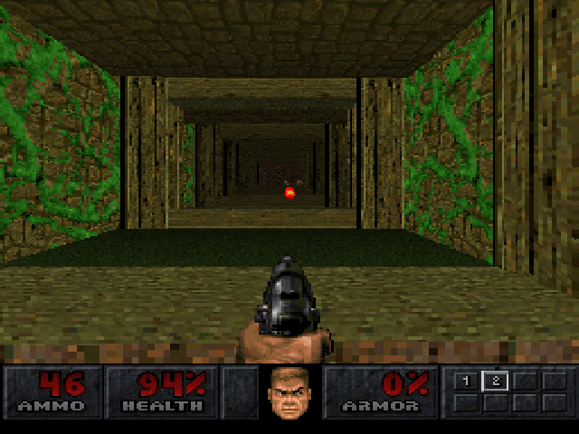 Final Doom (PlayStation) screenshot: First of the included Plutonia maps - "Congo"