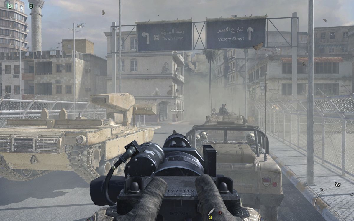 Call of Duty: Modern Warfare 2 (Windows) screenshot: That's right: another rail-shooter-section.