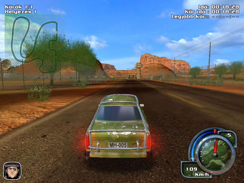 Army Racer (Windows) screenshot: The first race against the time (demo version)