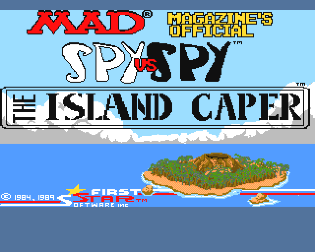 Spy vs. Spy: The Island Caper (Amiga) screenshot: Title screen