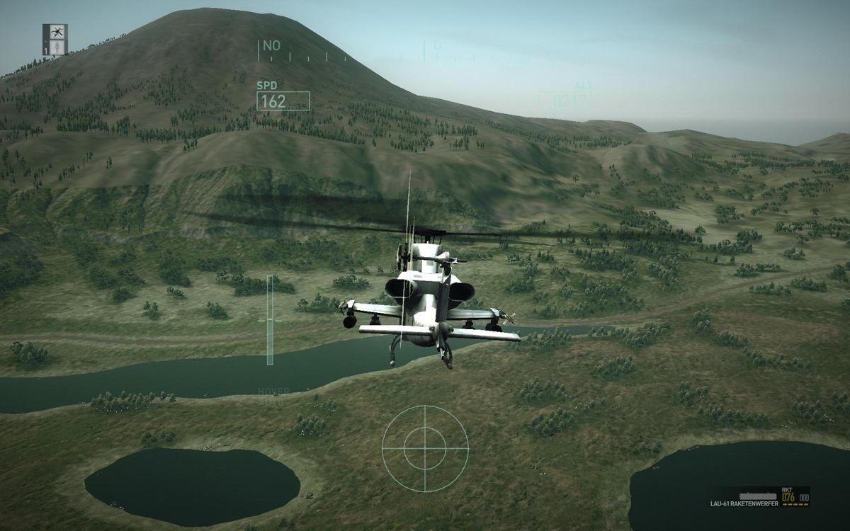 Operation Flashpoint: Dragon Rising (Windows) screenshot: Why drive if you can fly?