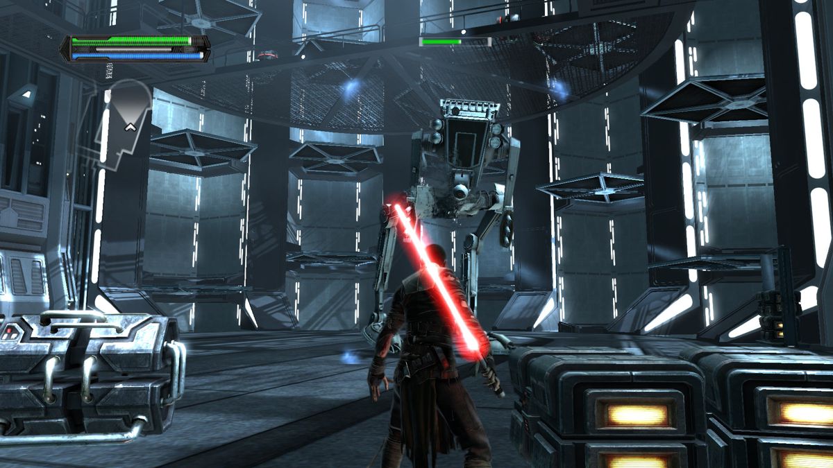 Star Wars: The Force Unleashed - Ultimate Sith Edition (Windows) screenshot: Apprentice vs AT
