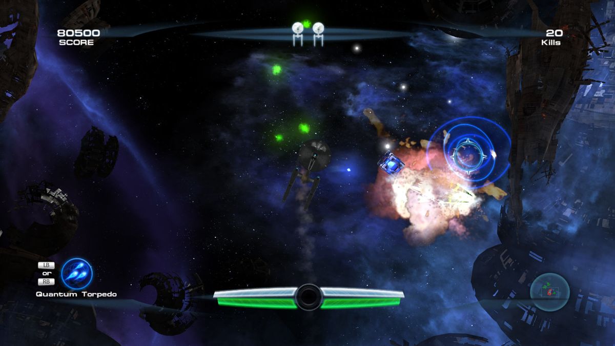 Star Trek: D-A-C (Windows) screenshot: One enemy target destroyed