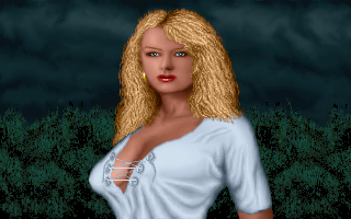 Entity (DOS) screenshot: Our heroine