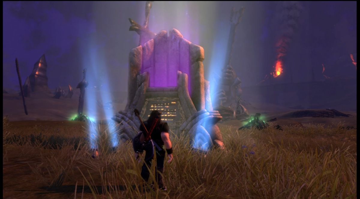 Brütal Legend (Xbox 360) screenshot: You can learn new solos at these tablets.