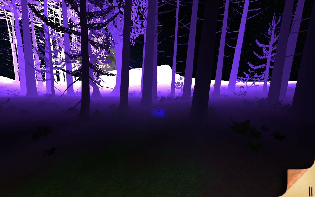 Hærfest (Windows) screenshot: The vastness of the forest can be overwhelming at first.