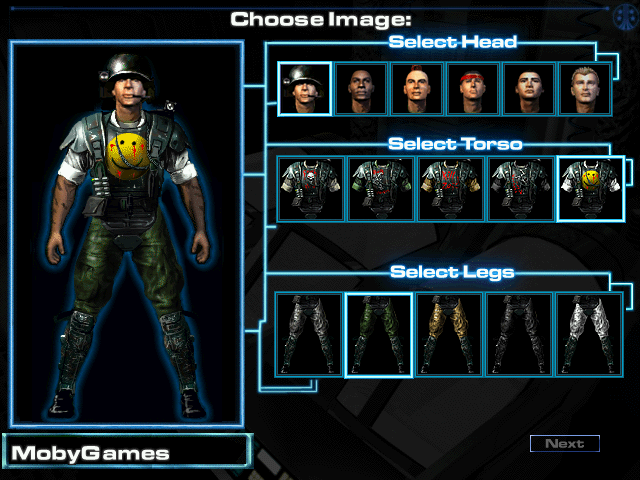 Aliens Online (Windows) screenshot: Marines can customize their avatar.