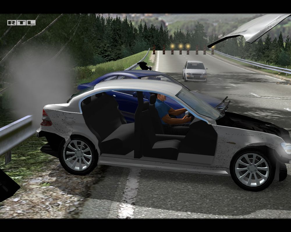 Alarm for Cobra 11: Nitro (Windows) screenshot: Spectacular crashes receive an instant replay (demo version)