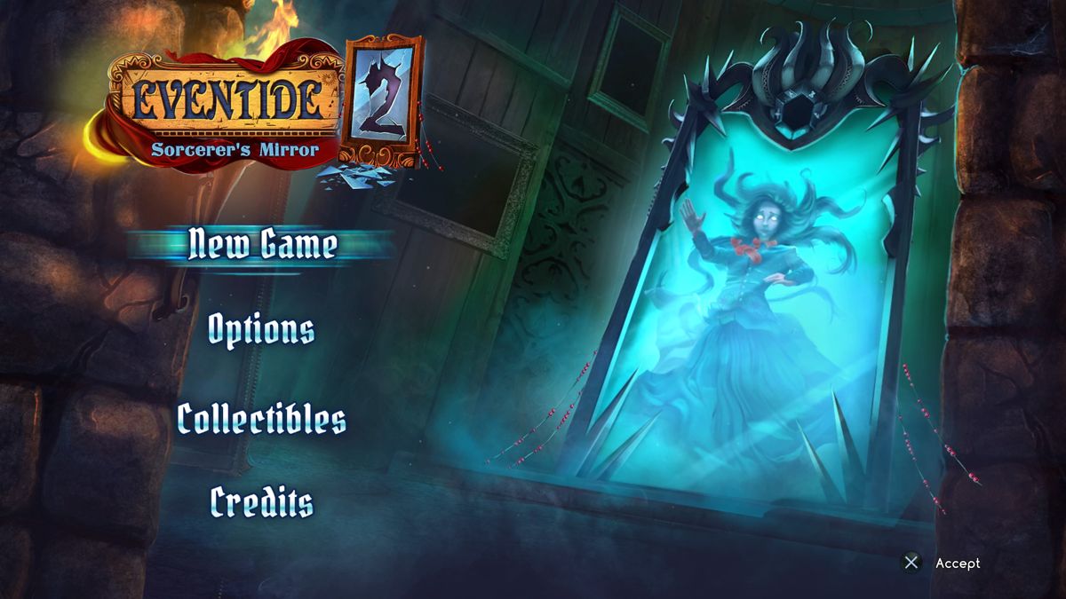 Eventide 2: The Sorcerers Mirror (PlayStation 4) screenshot: Main menu