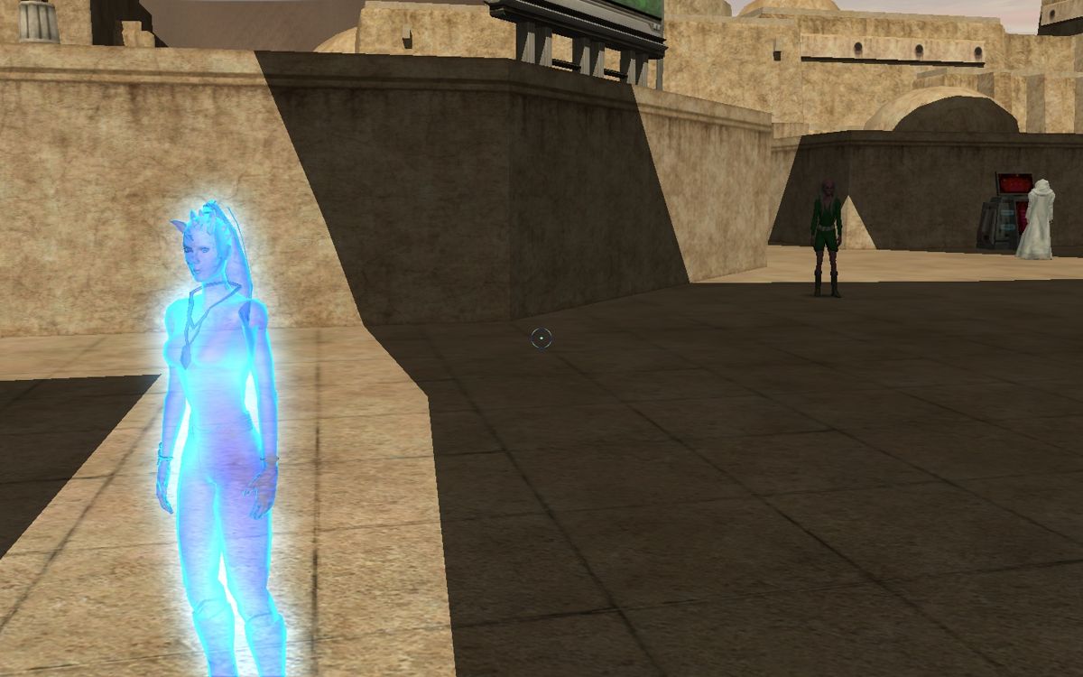 Star Wars: Galaxies - Starter Kit (Windows) screenshot: Players who had unlocked Jedi "the hard way" (pre-NGE) can toggle that character to appear as a blue Force ghost.