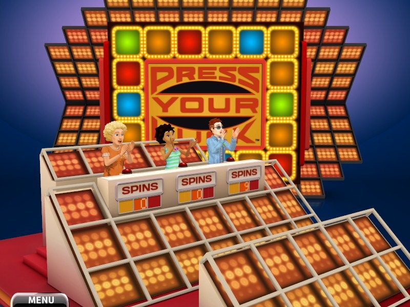 Press Your Luck: 2010 Edition (Windows) screenshot: Time to use the spins we earned in the Question Round.