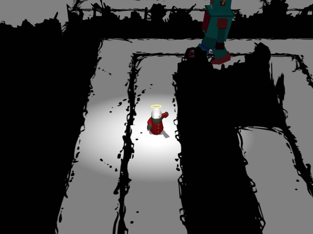 Abandon (Windows) screenshot: A level with tracks