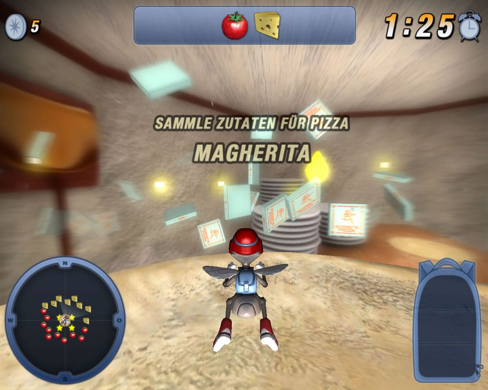 Pizza Commander (Windows) screenshot: Level 1: Pizza Margarita (demo version)