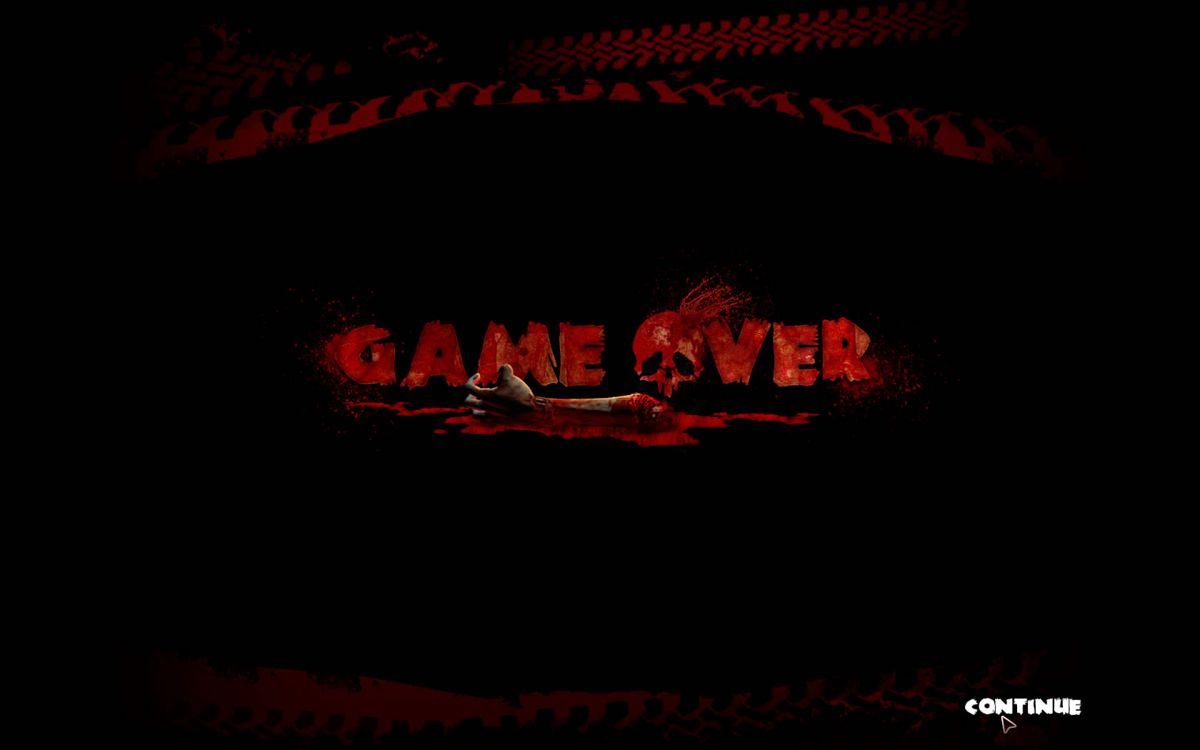 Zombie Driver (Windows) screenshot: Game over