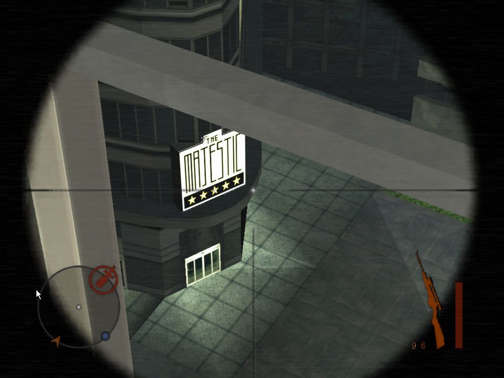 Manhunt 2 (Windows) screenshot: Using a sniper rifle