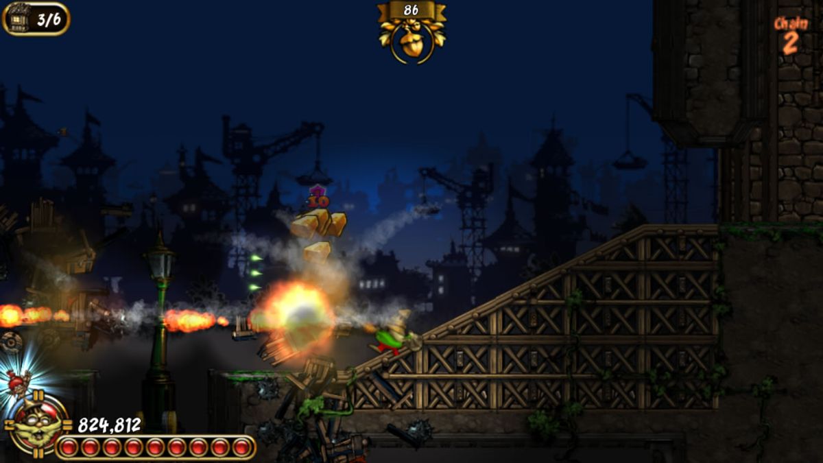 Emberwind (Windows) screenshot: The fire attack is incredibly powerful.