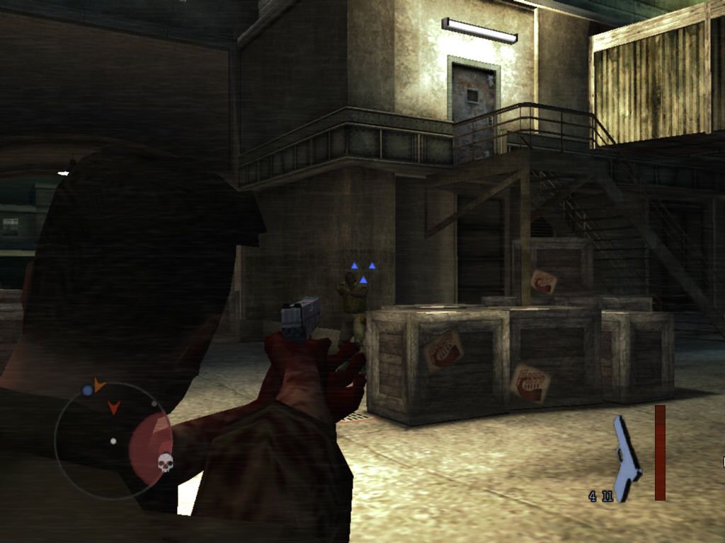 Manhunt 2 (Windows) screenshot: Shooting another foe