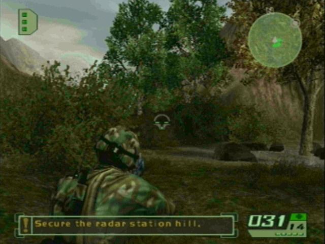 Tom Clancy's Ghost Recon 2: 2007 - First Contact (GameCube) screenshot: Getting your first mission objective.
