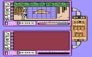 Spy vs. Spy: The Island Caper (Commodore 64) screenshot: The map of the island